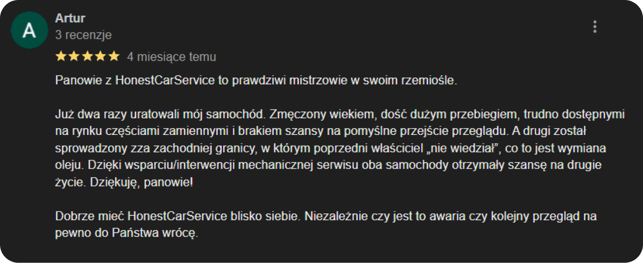 Honestcar OPINIE